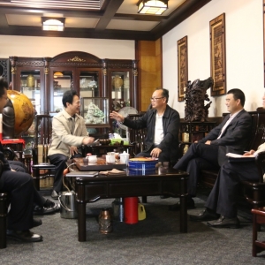 区统战部副部长陈永潮一行到深圳市龙岗陆河企业促进会调研
